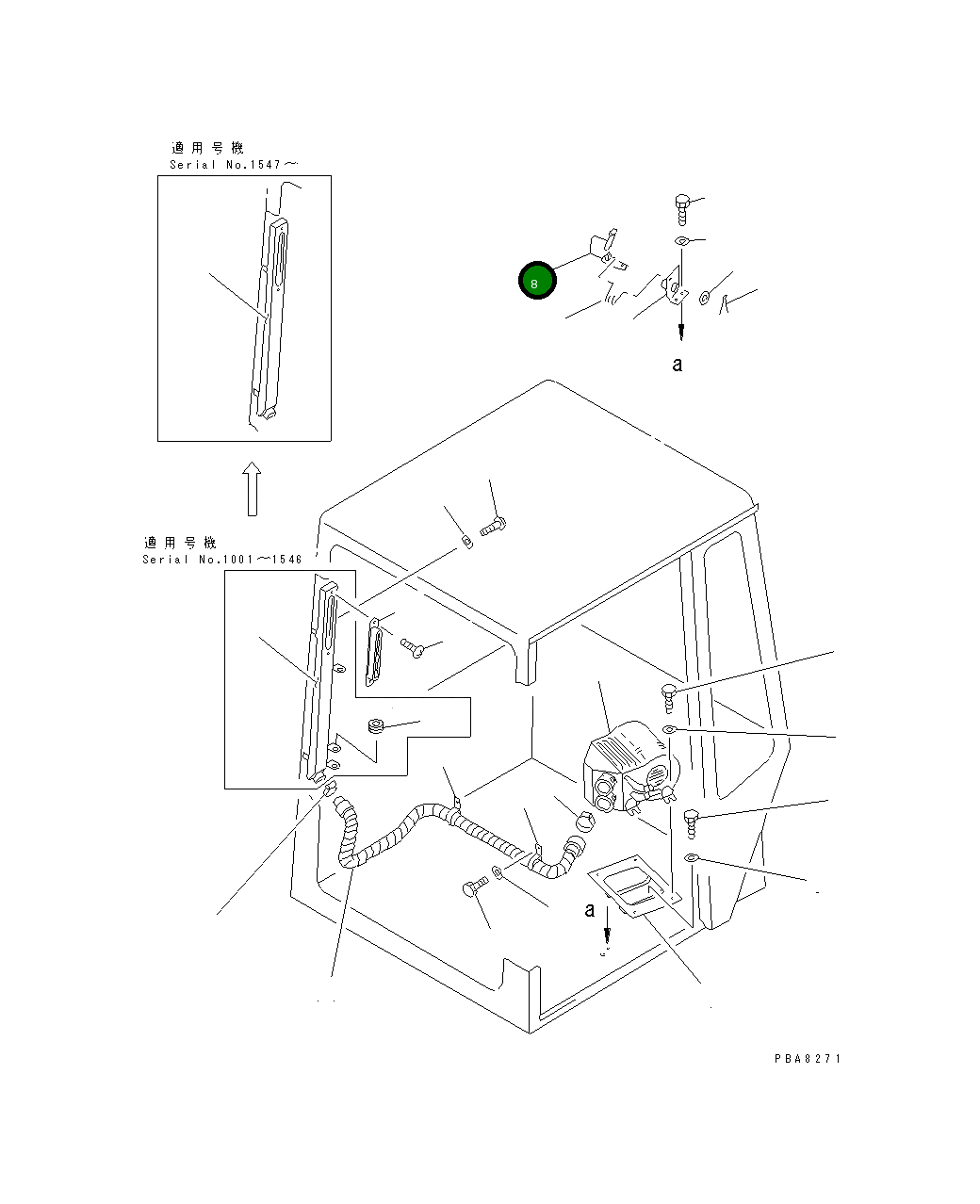 Крышка 21F-54-12240 Komatsu