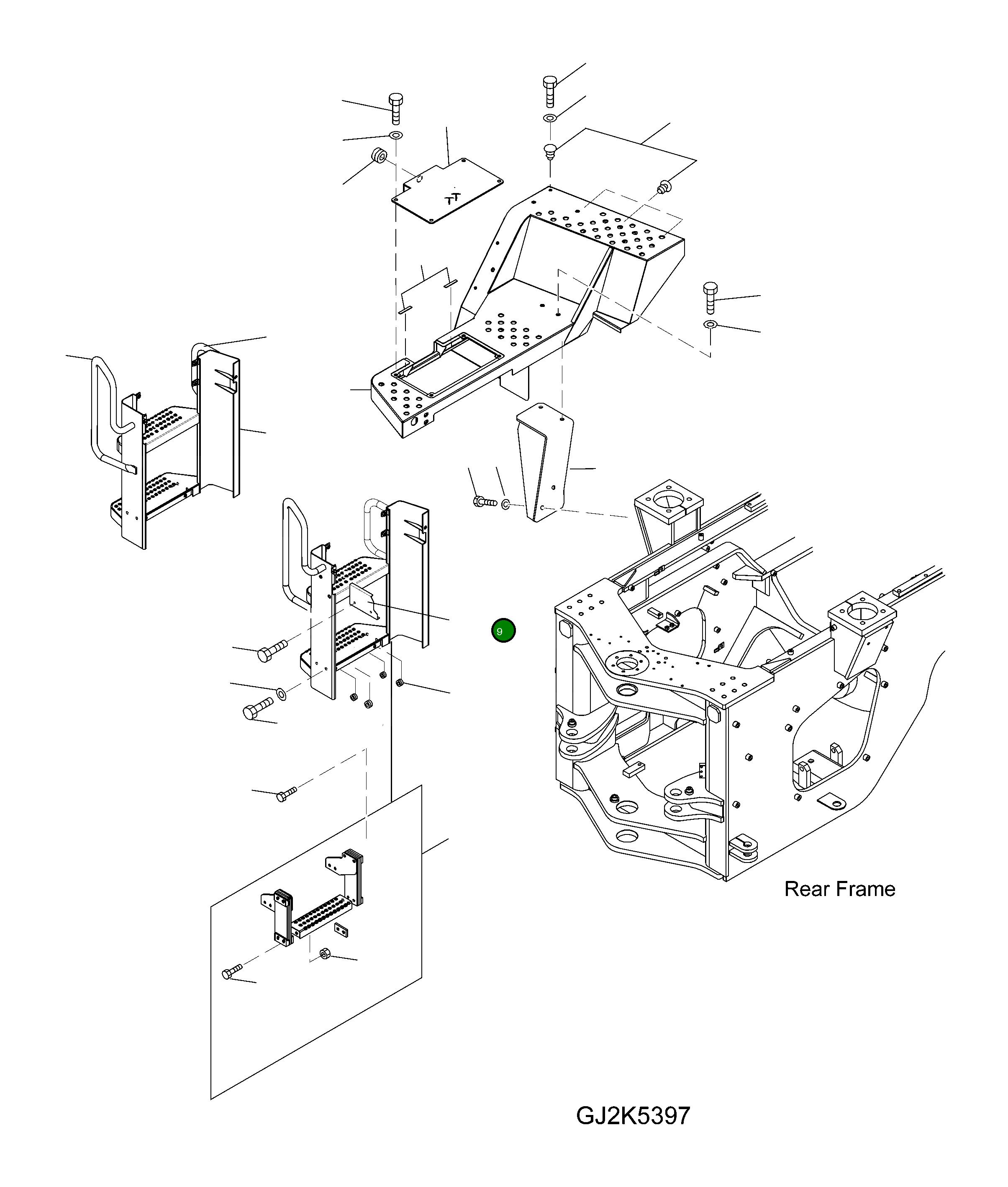 Крышка 423-54-H4A90  Komatsu