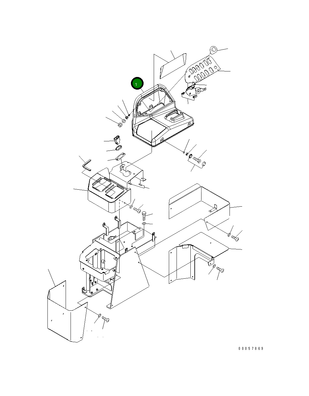 Крышка 423-S35-4311 Komatsu