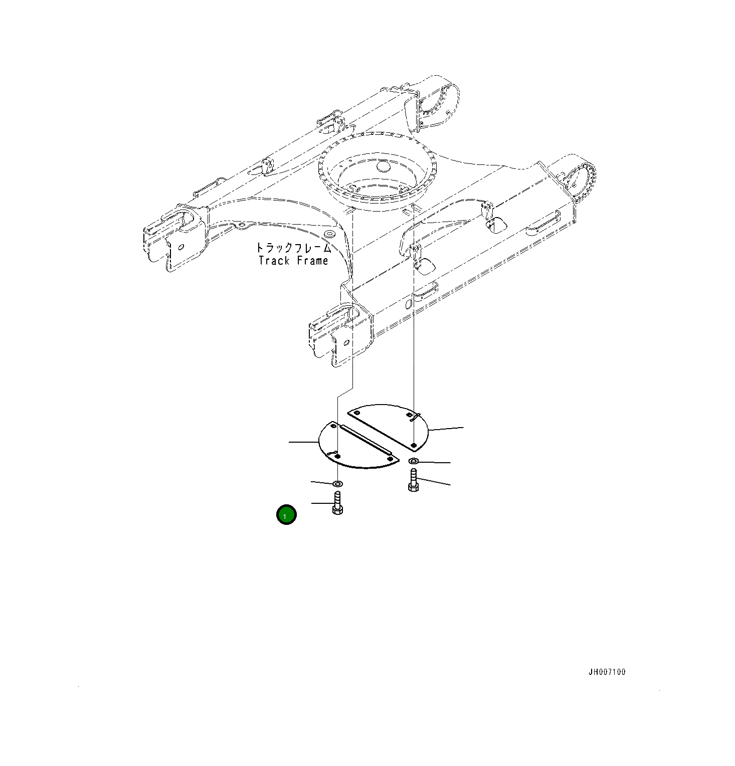Крышка 20Y9732220 Komatsu