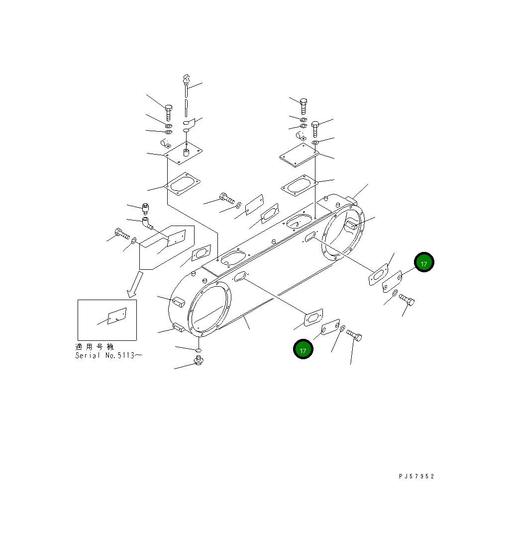 Крышка 237-23-11610  Komatsu