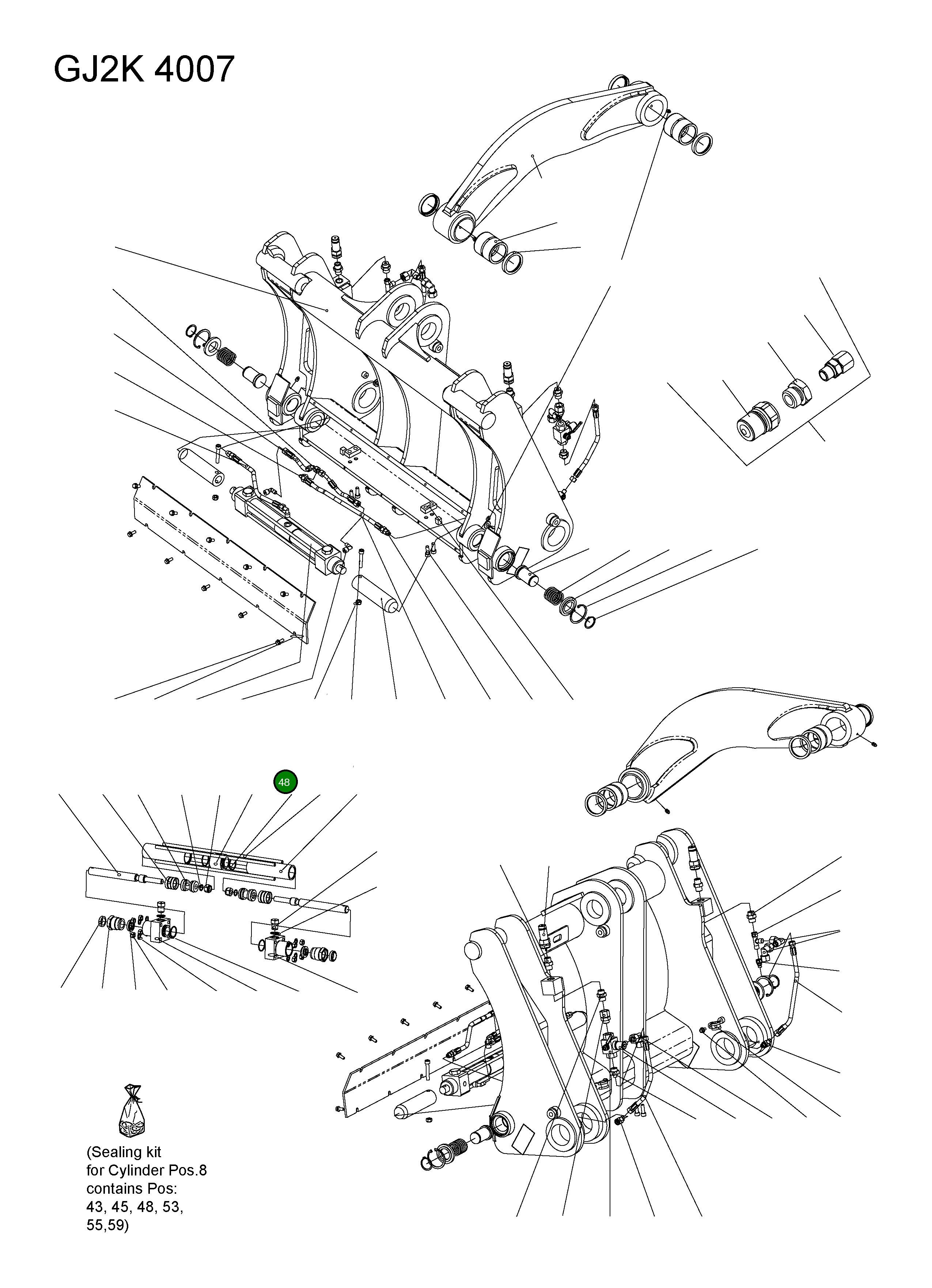 Кольцо уплотнительное (O-Ring) 42Y-72-H0P64 Komatsu
