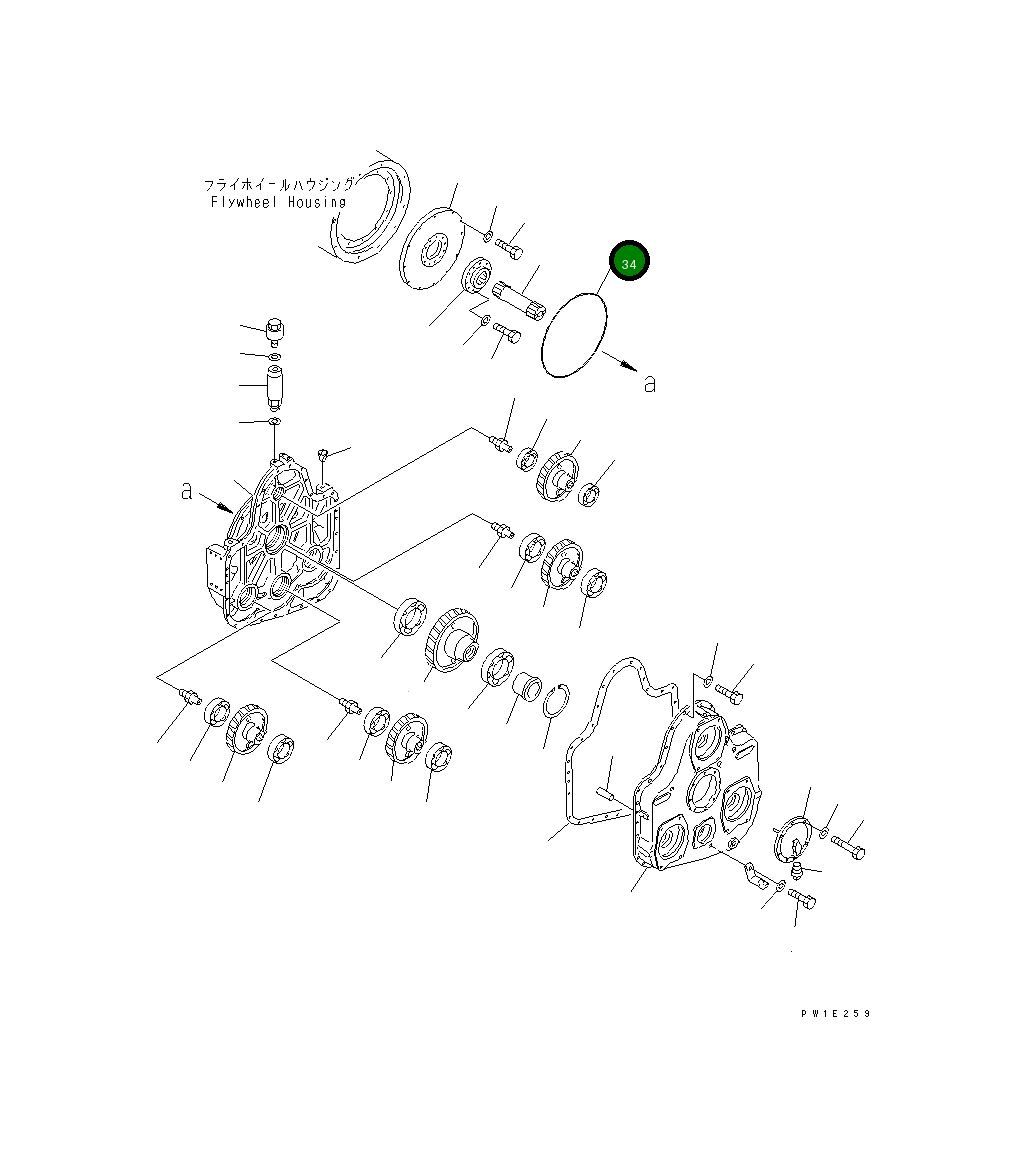 Кольцо уплотнительное (O-Ring) 07000-35500 Komatsu