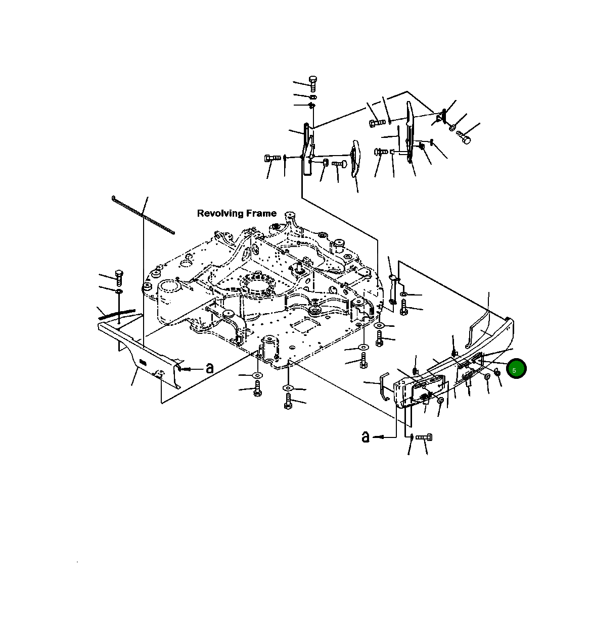 Крышка 22P-54-12860  Komatsu