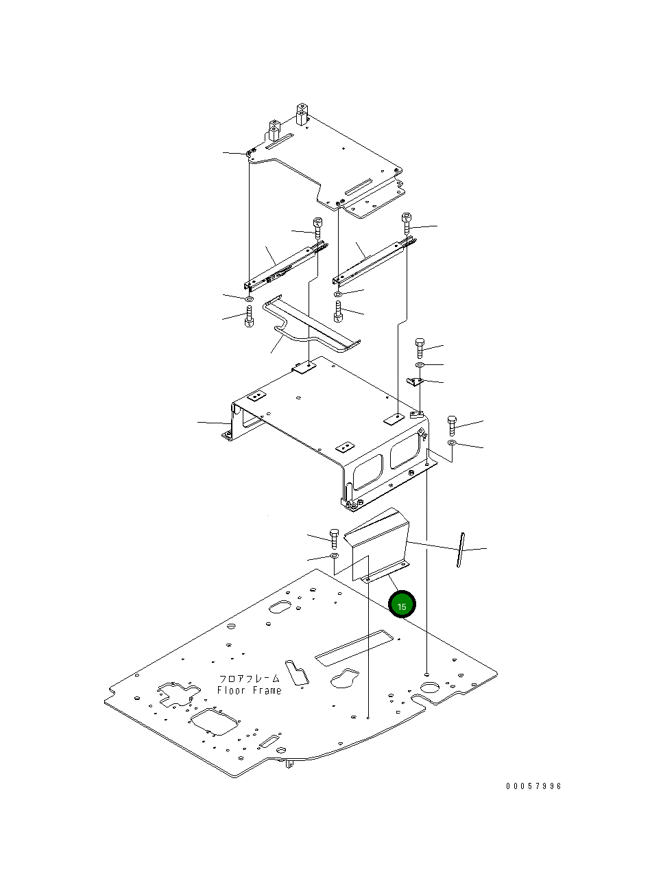 Крышка 22B-43-23461 Komatsu
