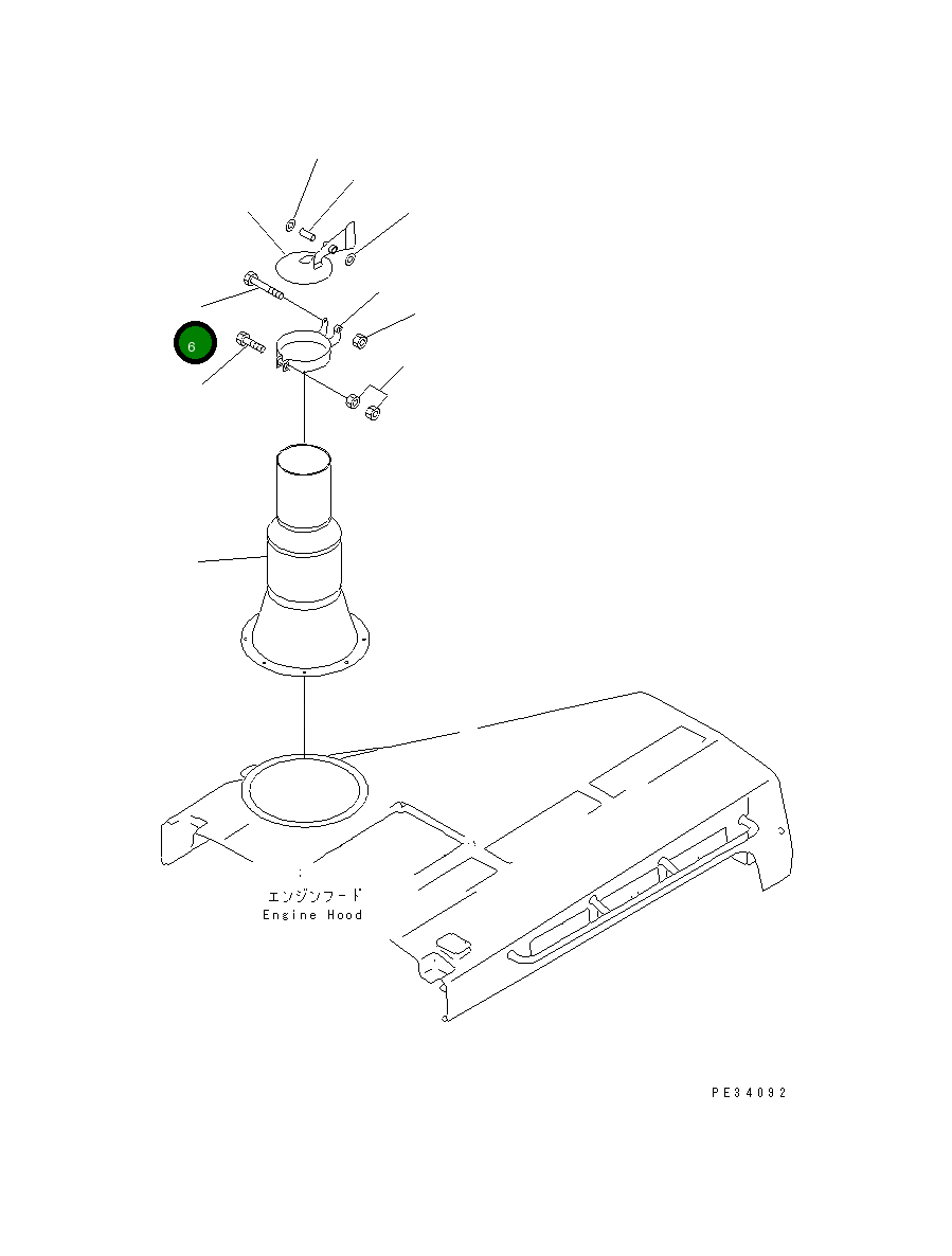 Болт 01018-31295 Komatsu