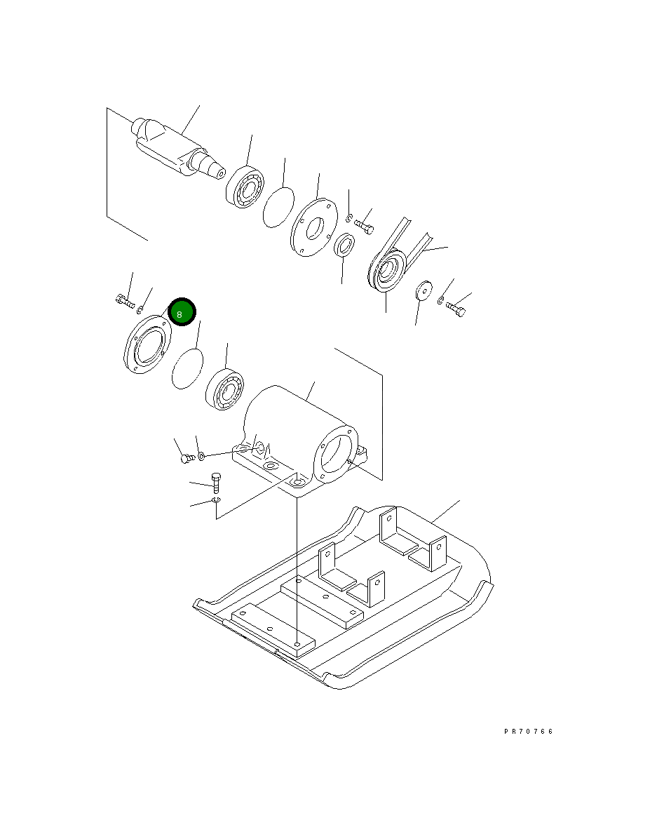 Крышка 26990-11-830 Komatsu