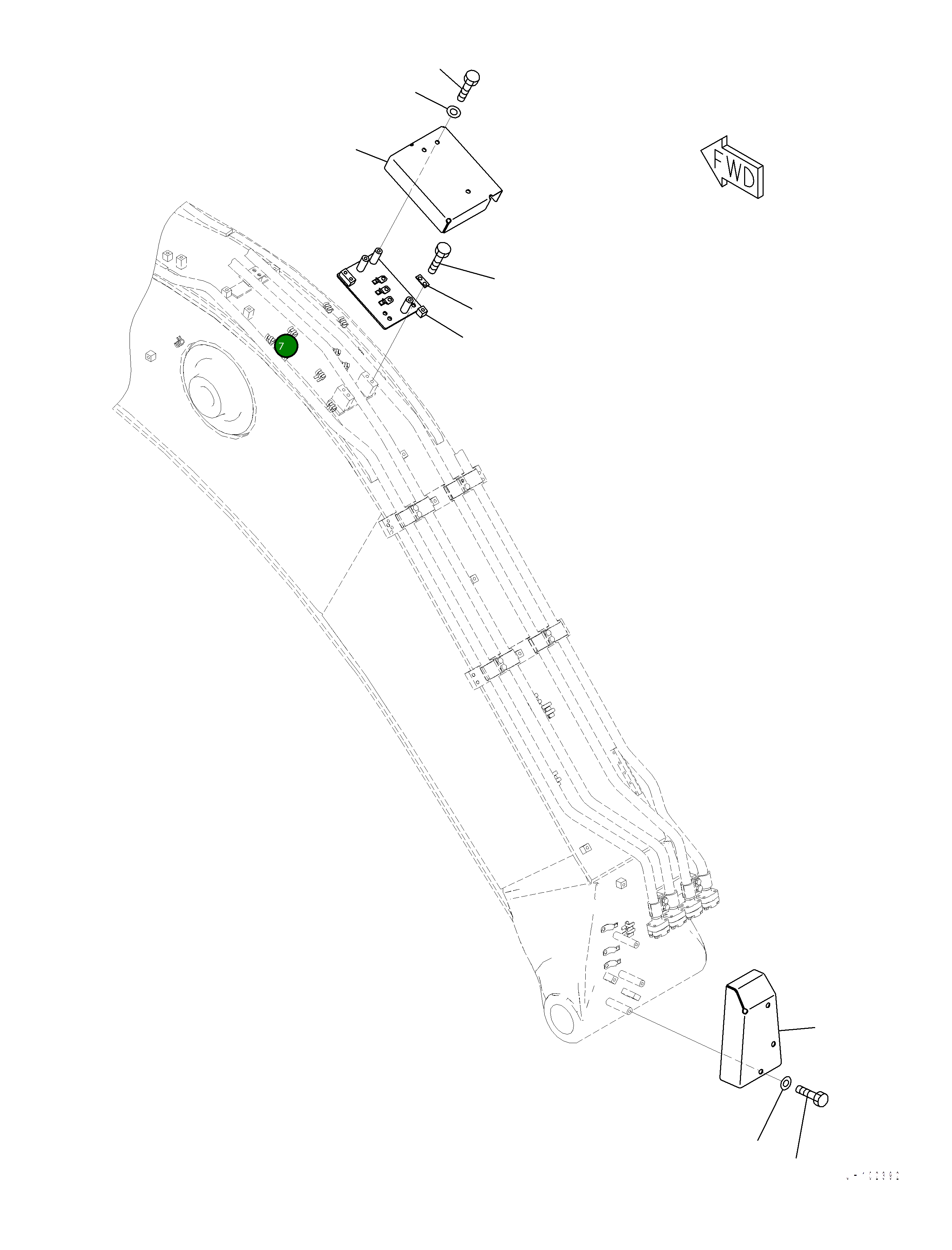 Крышка 2A6-70-21161  Komatsu