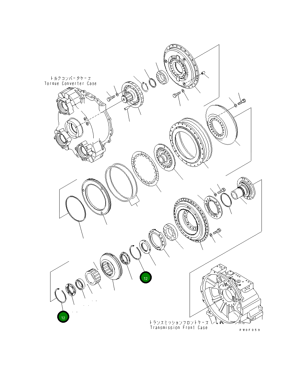 Кольцо 567-13-11170  Komatsu