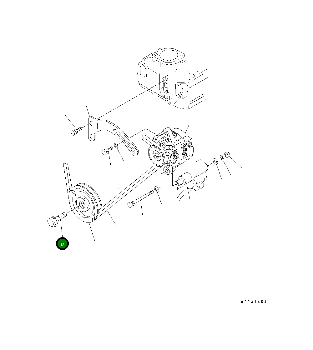Болт 460-103 Komatsu