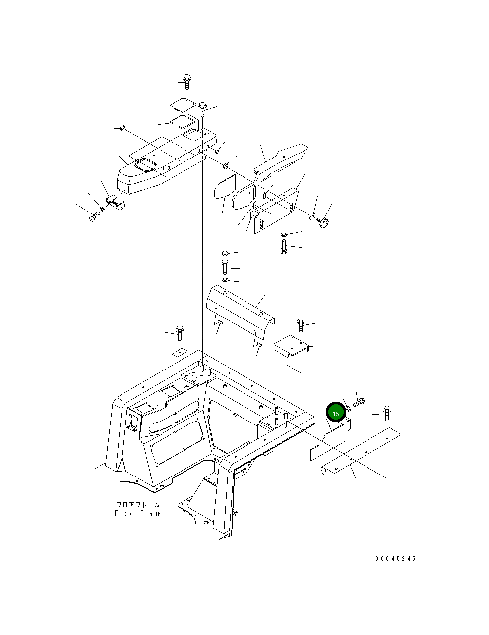 Крышка 154-43-73320 Komatsu