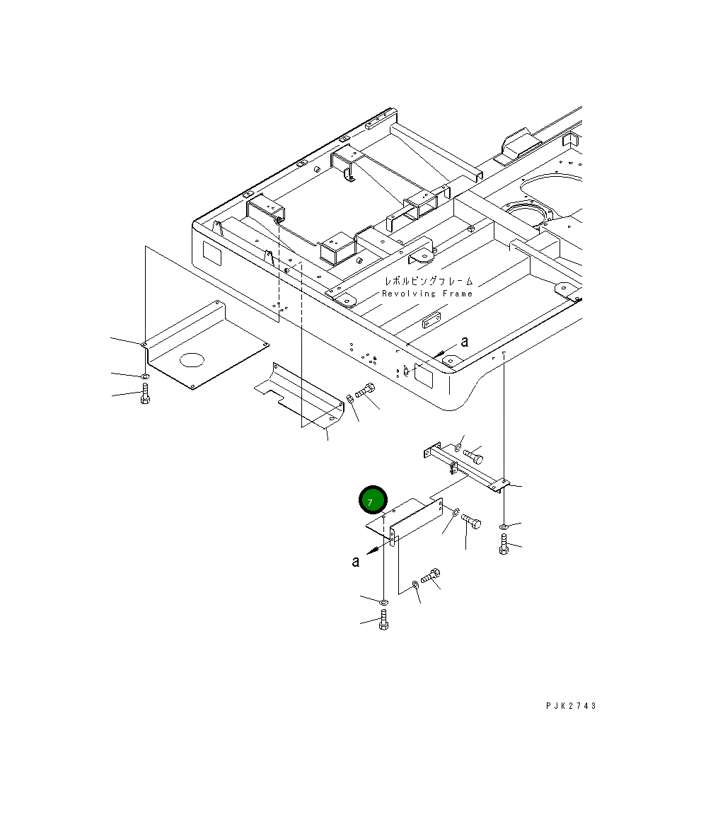 Крышка 10S-54-22610  Komatsu