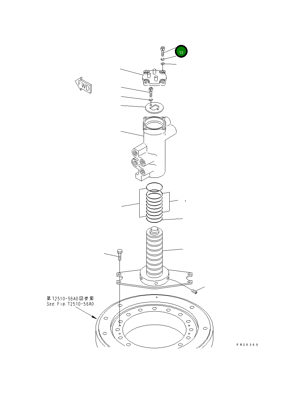 Болт MH21079-06020 Komatsu