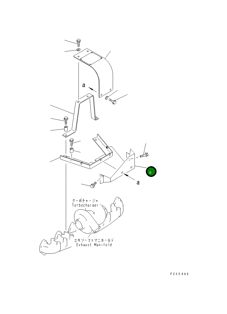 Крышка 6222-83-8850 Komatsu