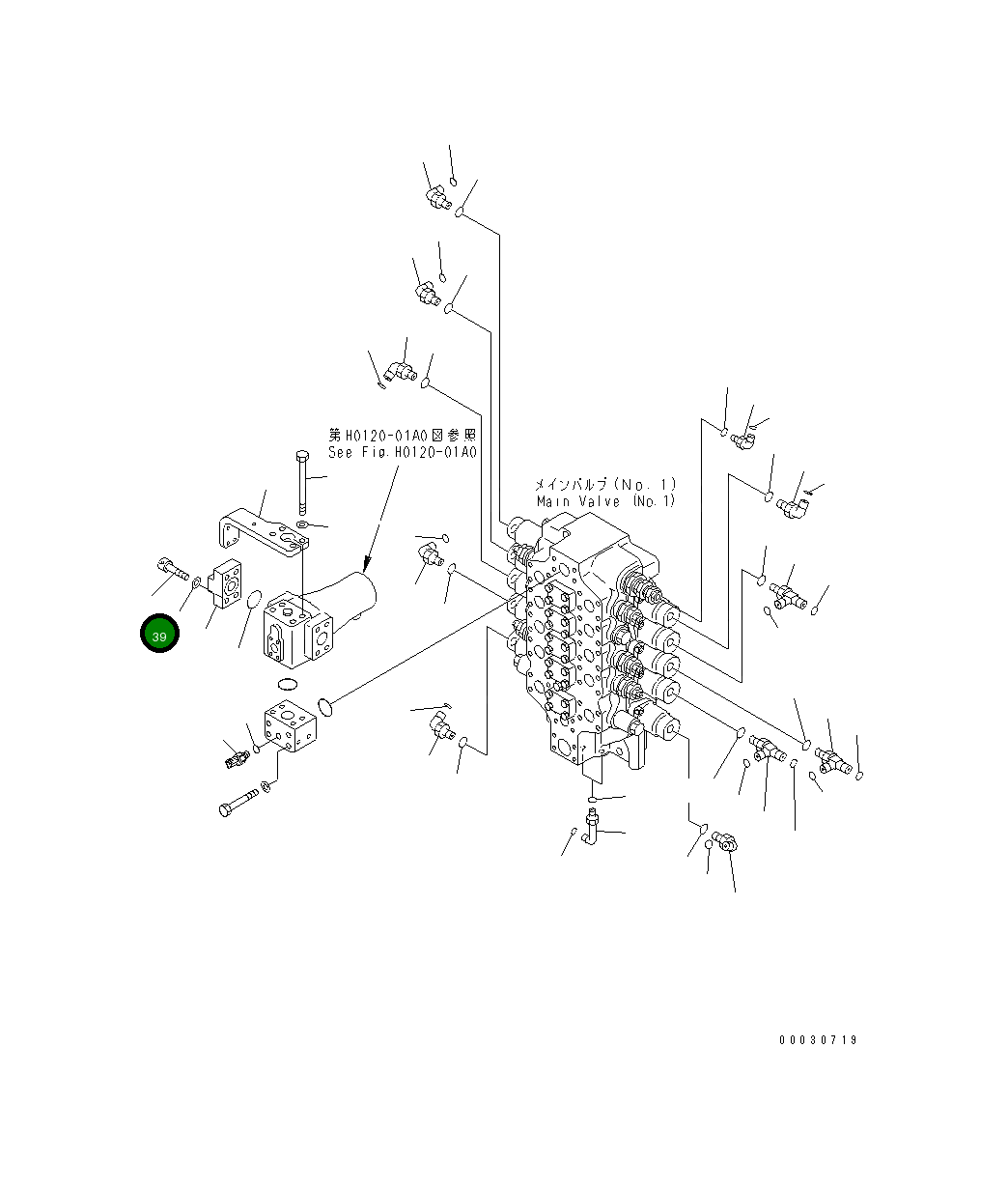 Болт 01252-71460 Komatsu