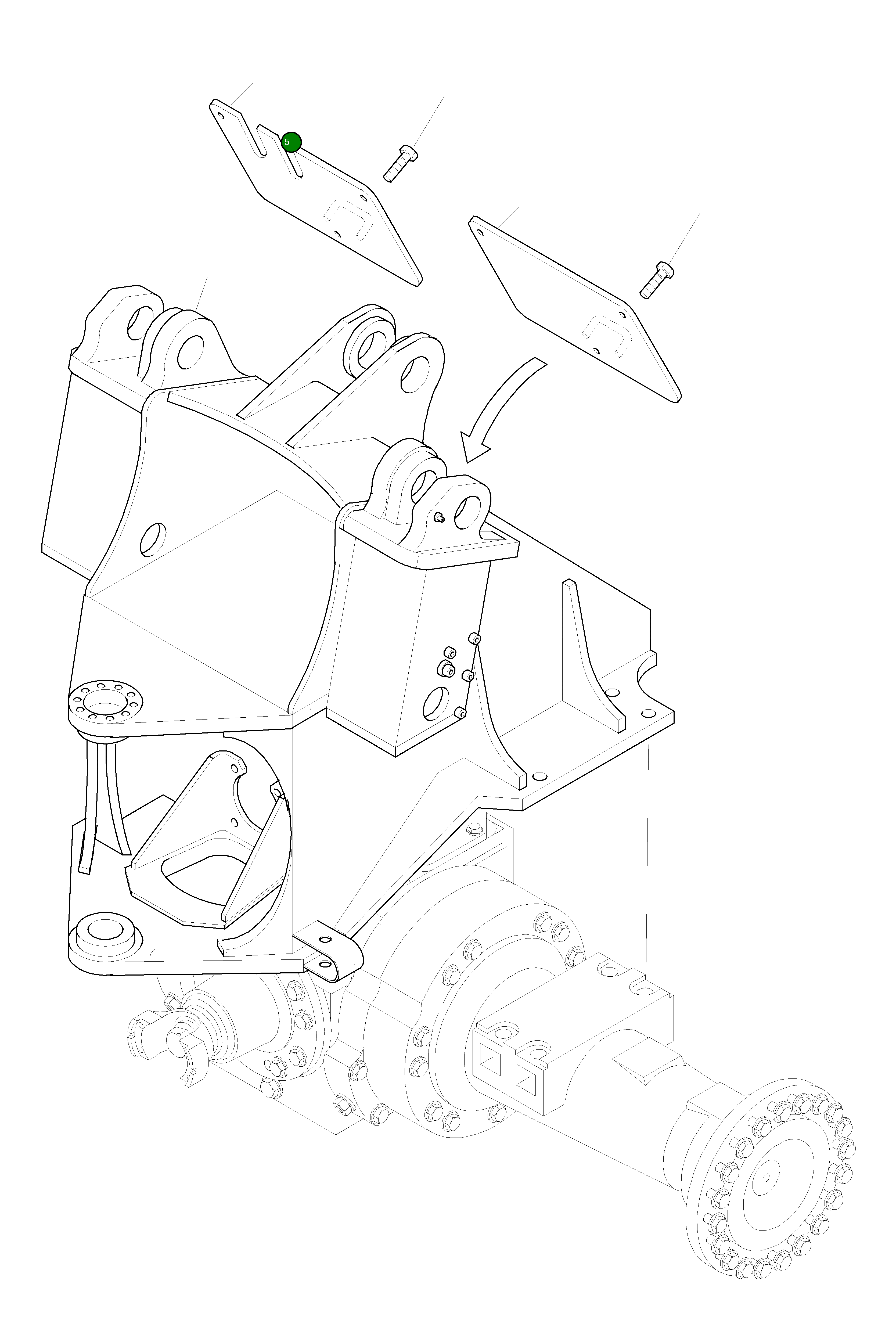 Крышка 423-877-H290 Komatsu