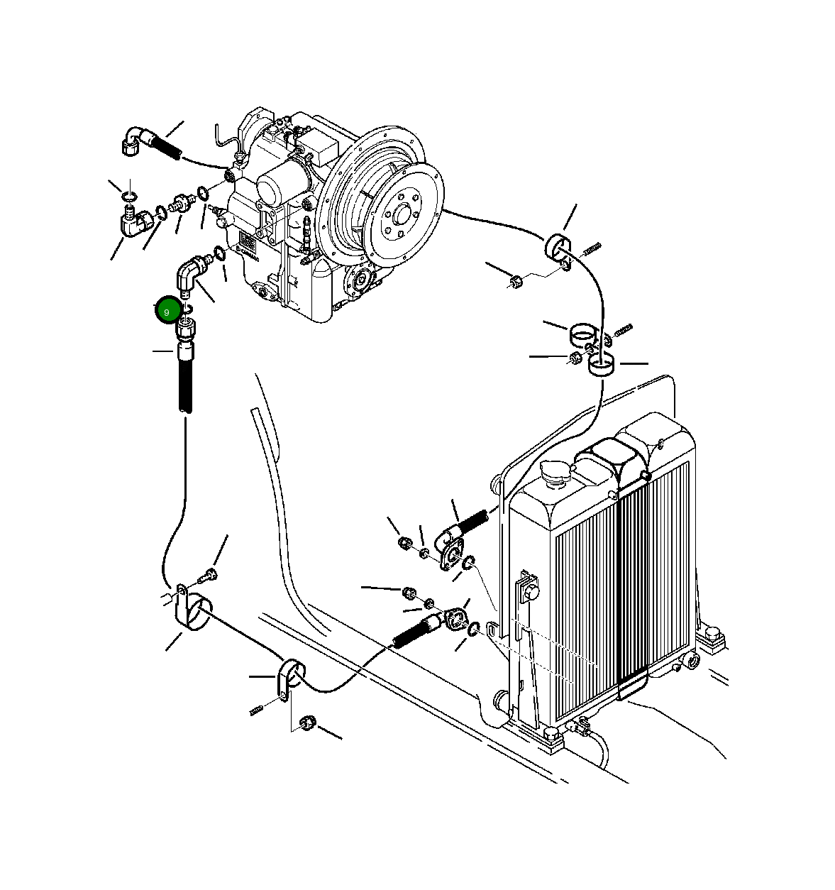 Кольцо уплотнительное (O-Ring) 855051018 Komatsu