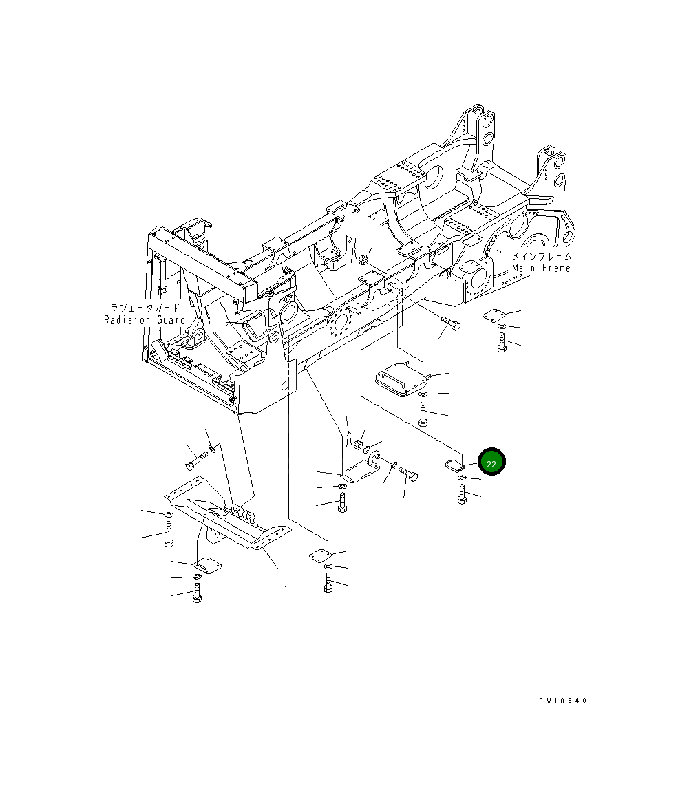 Крышка 19M-54-17260  Komatsu