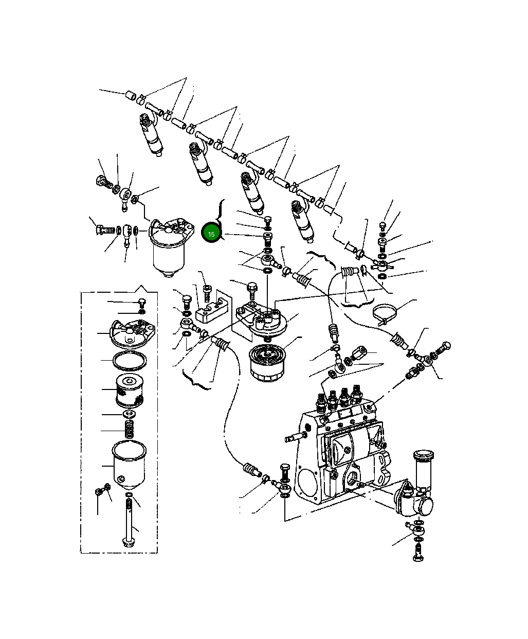 Болт YM103854-59191  Komatsu