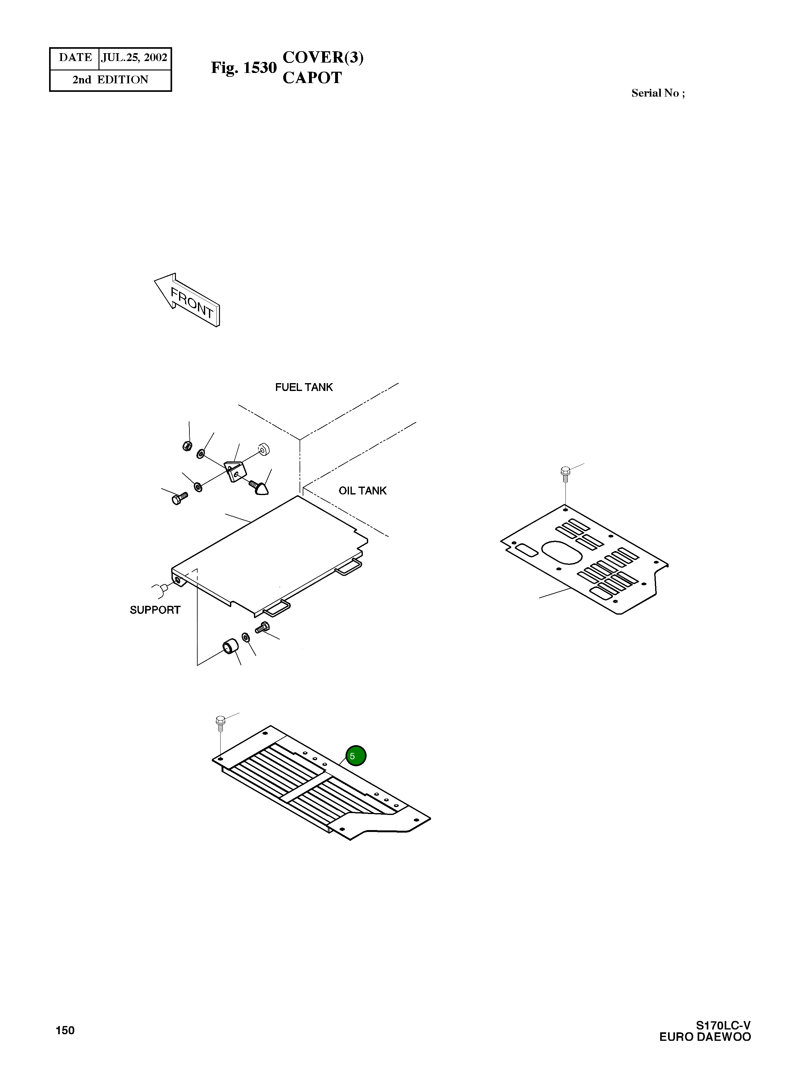 Крышка 621-00231B Komatsu