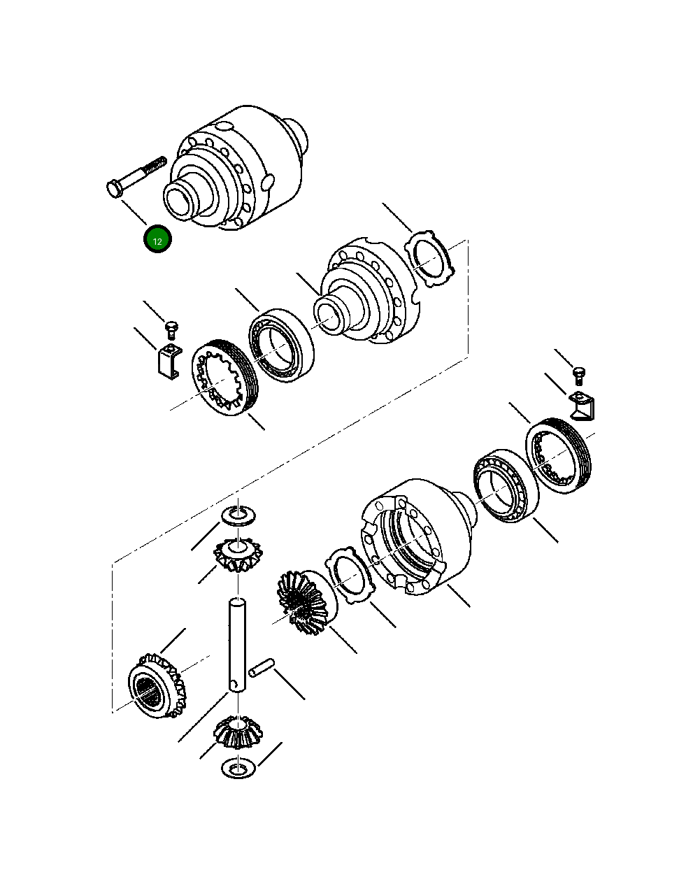 Болт CA0125552 Komatsu