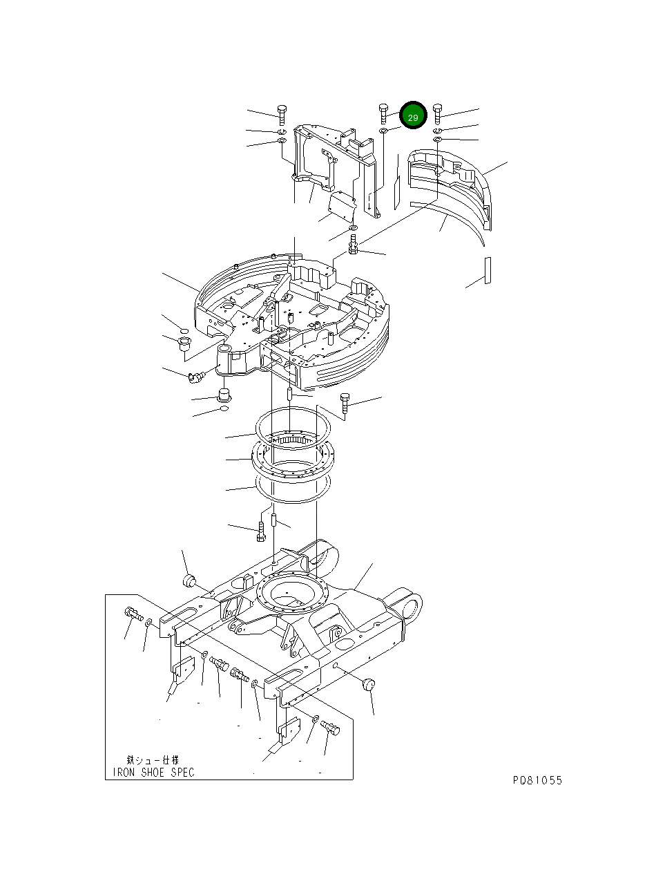 Болт YM26116-160602 Komatsu