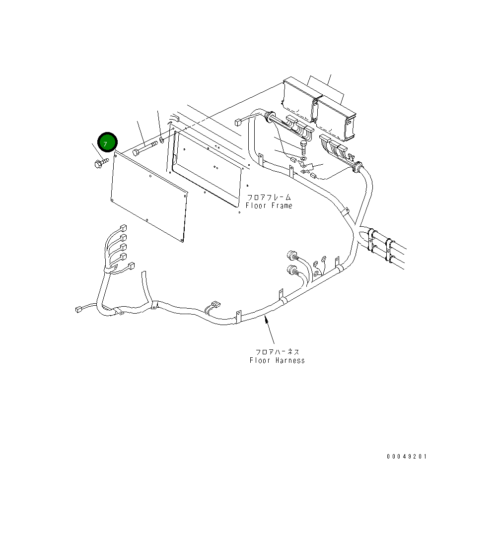Крышка 195-54-74241  Komatsu