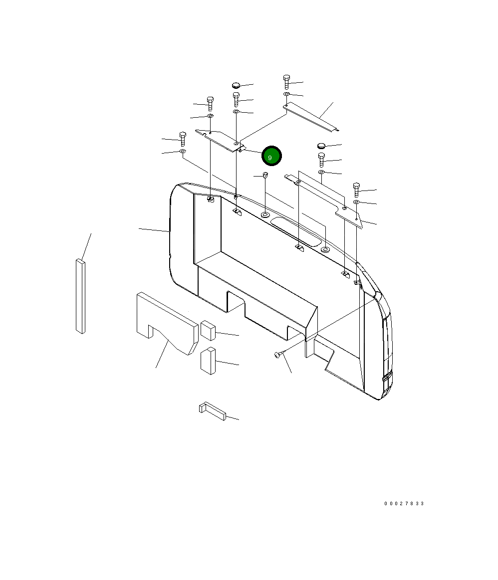 Крышка 203-54-77110  Komatsu