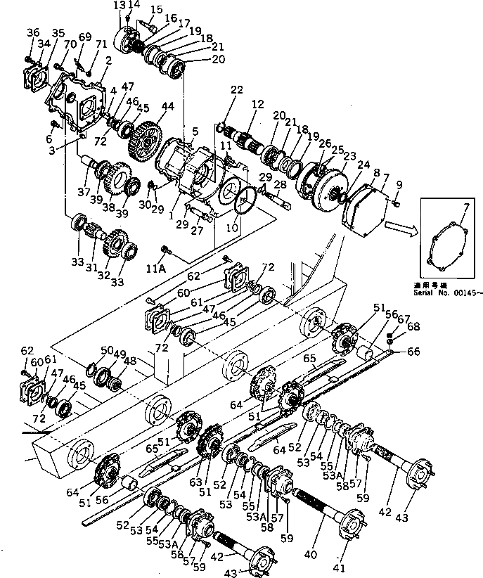 Болт YM172738-28450  Komatsu