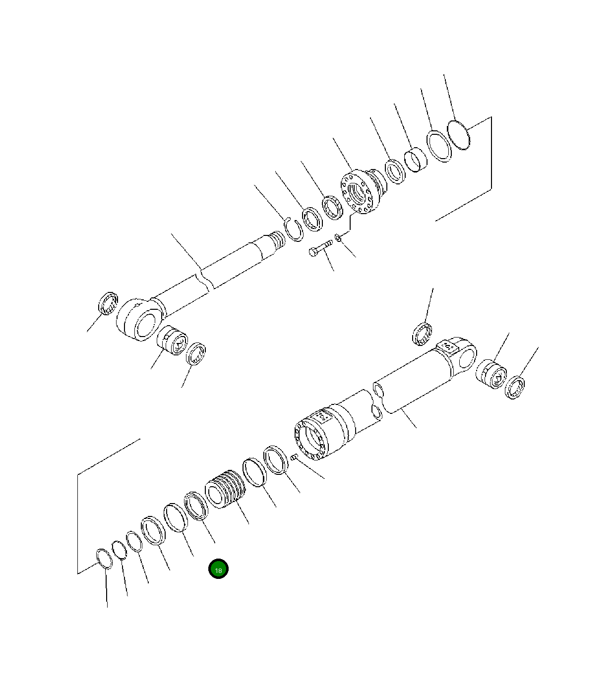 Кольцо 7074420180 Komatsu