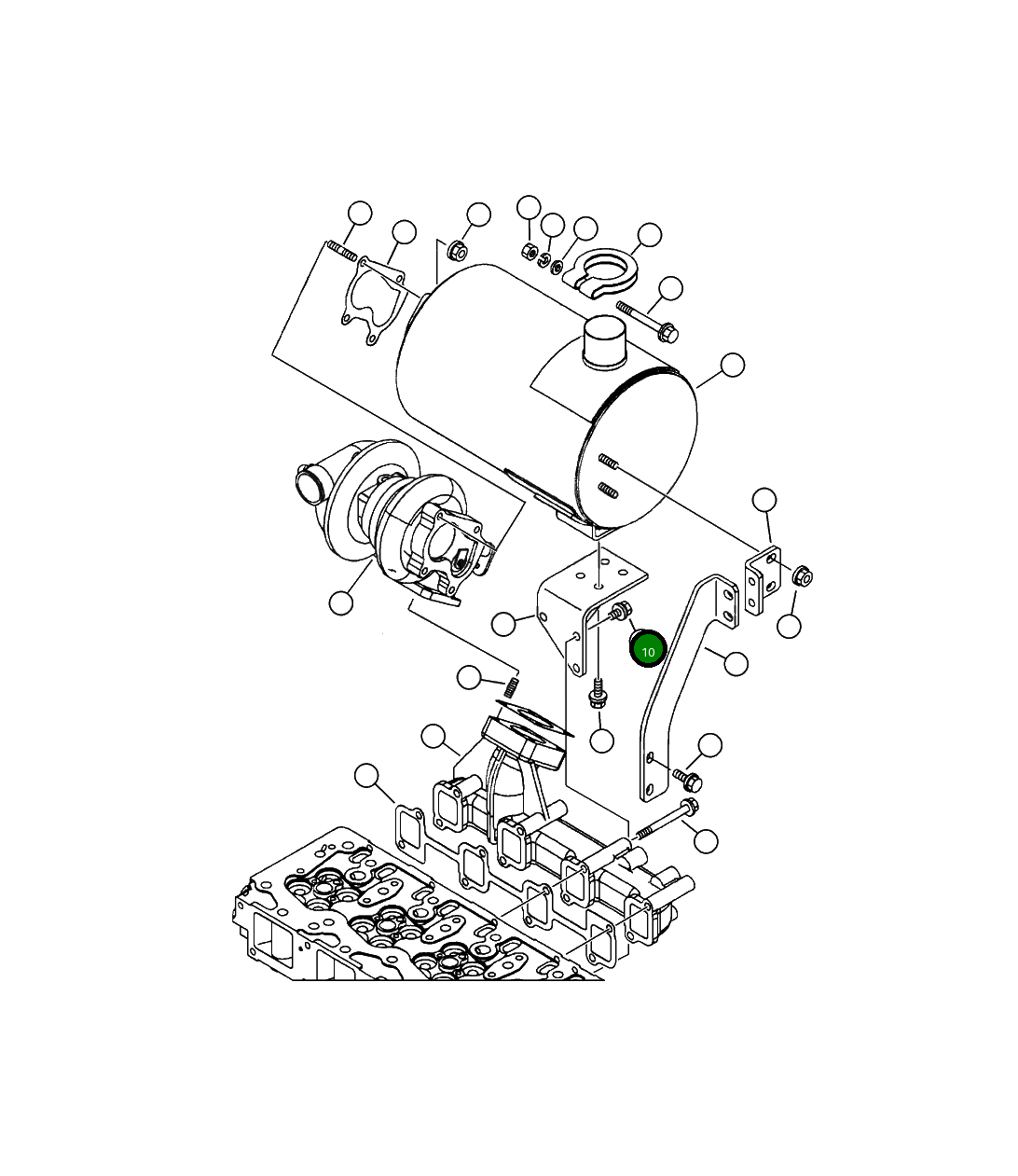 Болт YM26104-080182 Komatsu