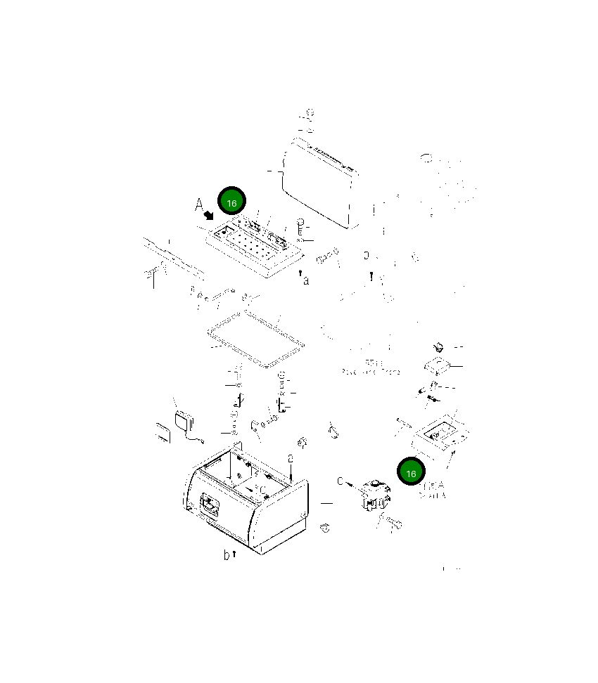 Крышка 21K-54-75820 Komatsu