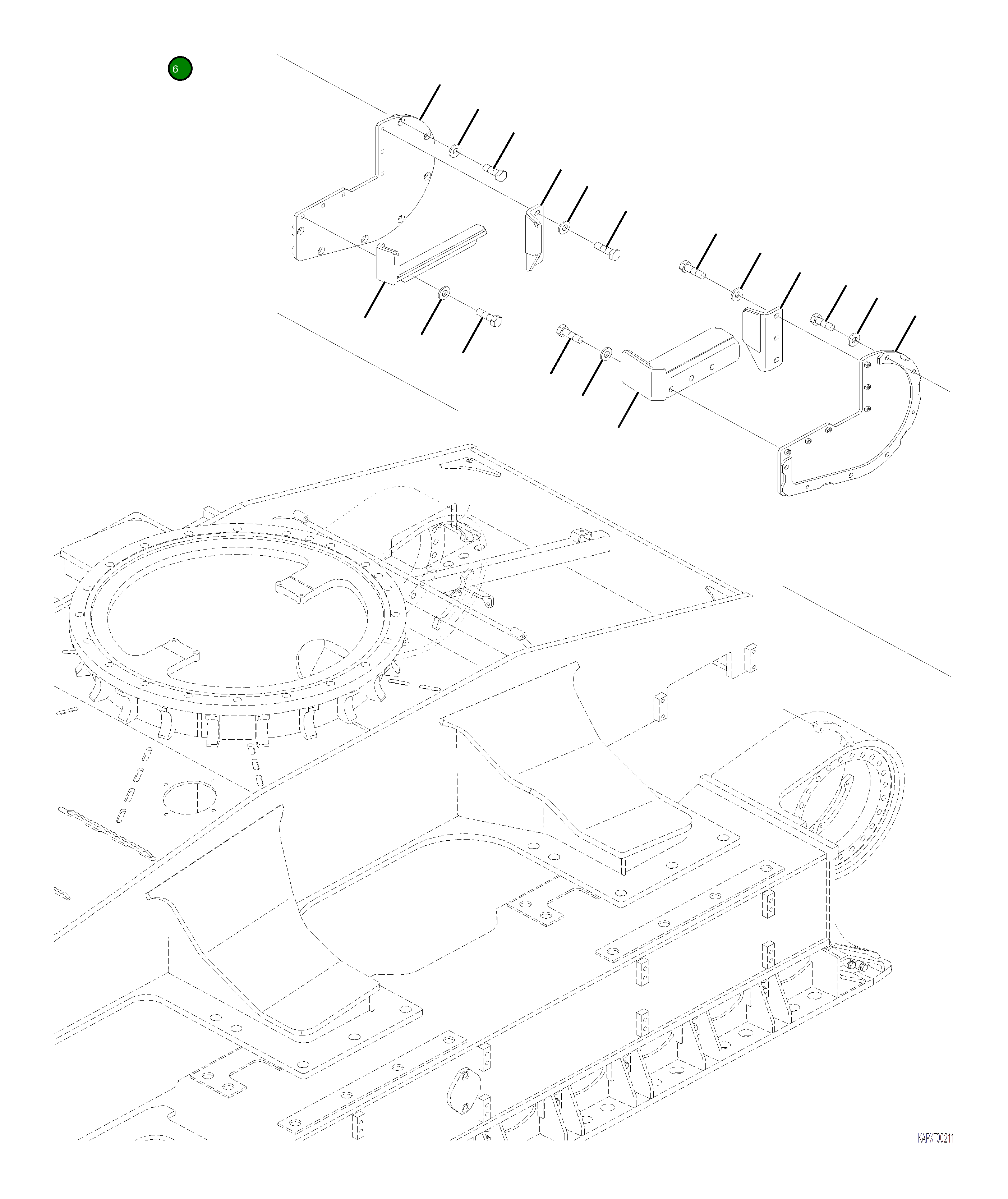 Крышка 4A1-27-21270 Komatsu