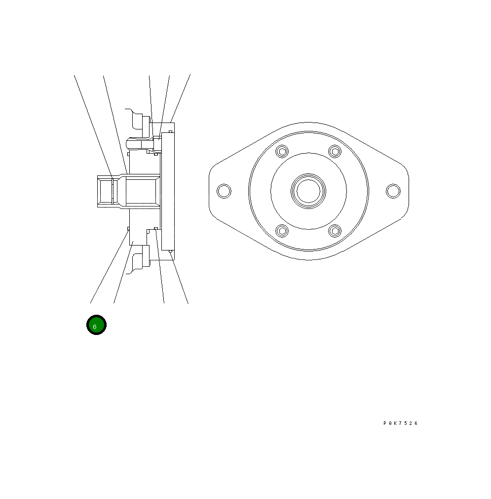 Кольцо UC1708303799 Komatsu
