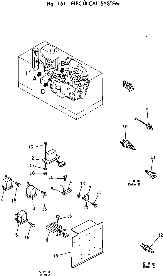 Болт M800910906152 Komatsu