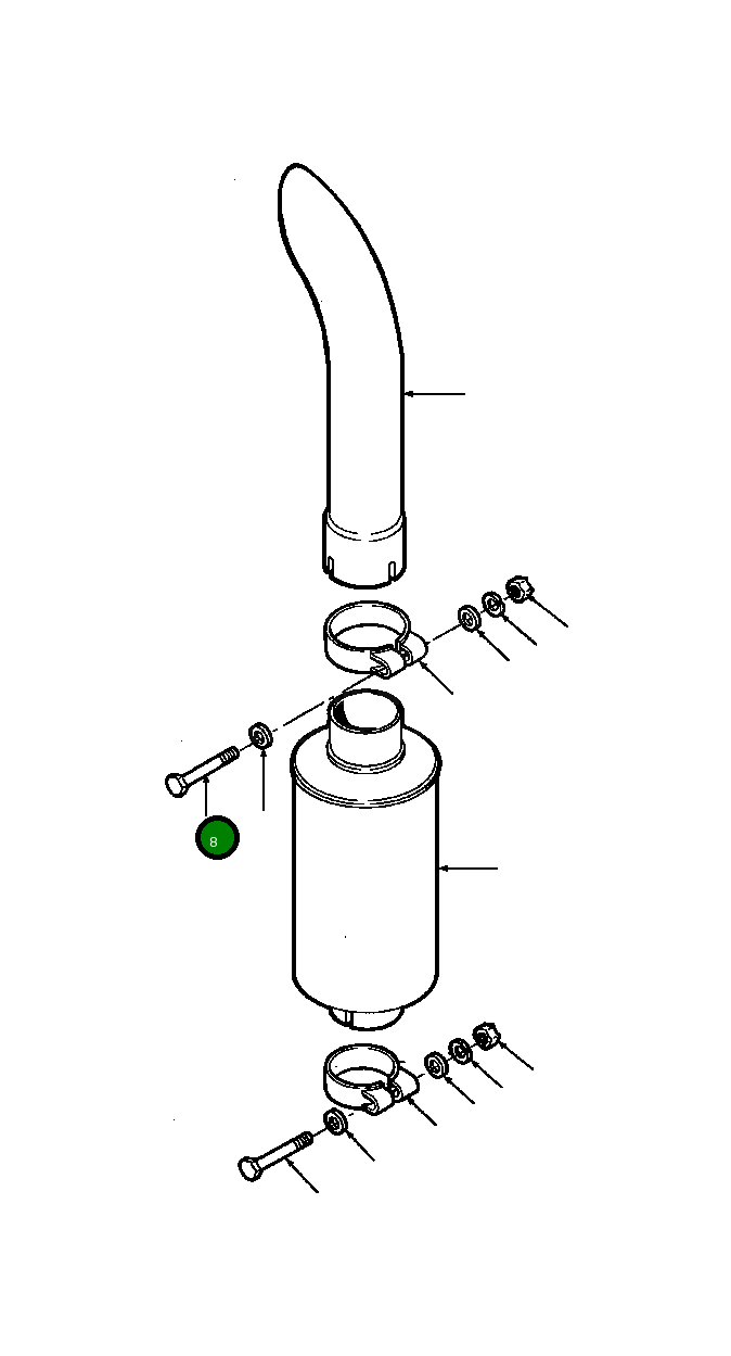 Болт 28 417 R1  Komatsu