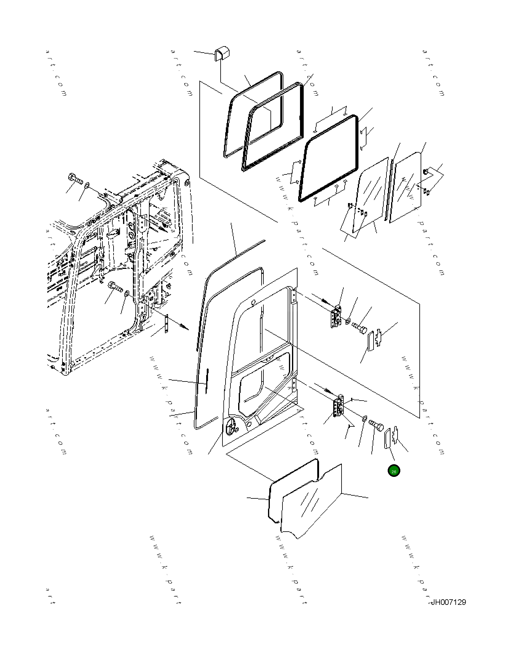 Крышка 2A5-53-11241 Komatsu