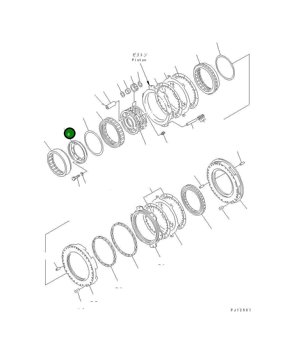 Крышка 154-15-42940 Komatsu