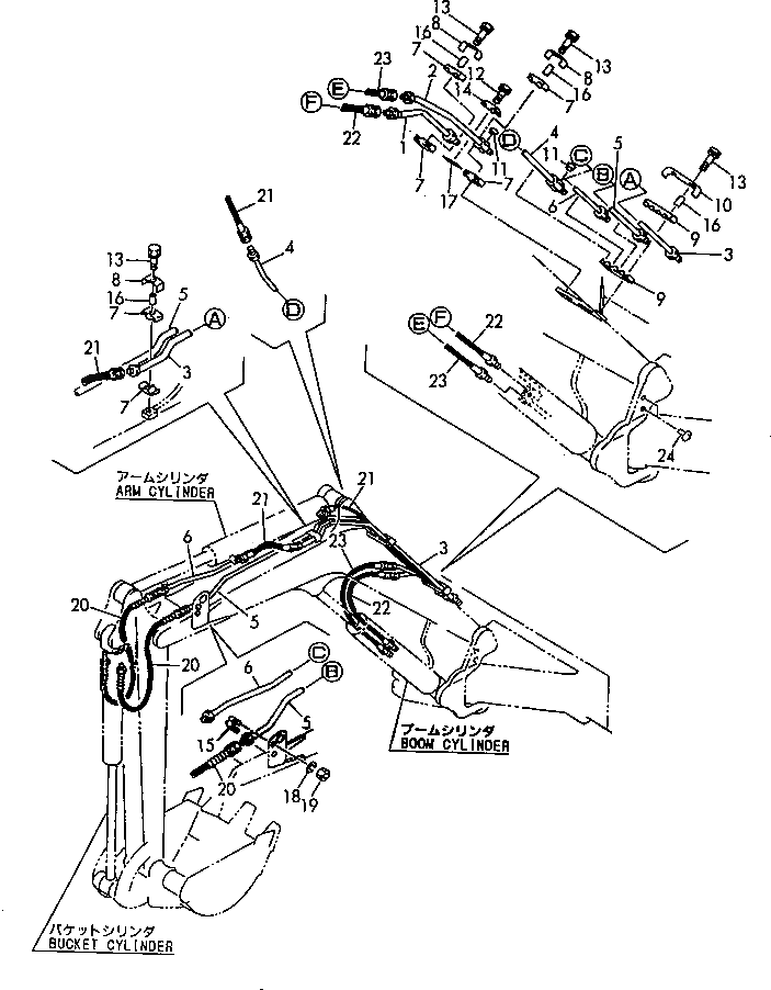Болт YM26013-080402  Komatsu