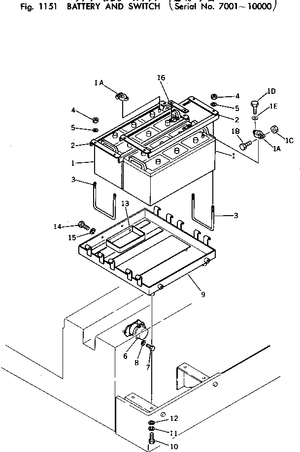 Болт 145-06-41130  Komatsu