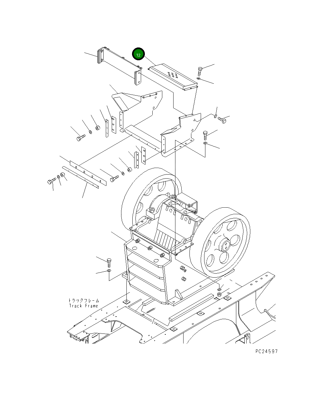 Крышка 8206-70-3341 Komatsu