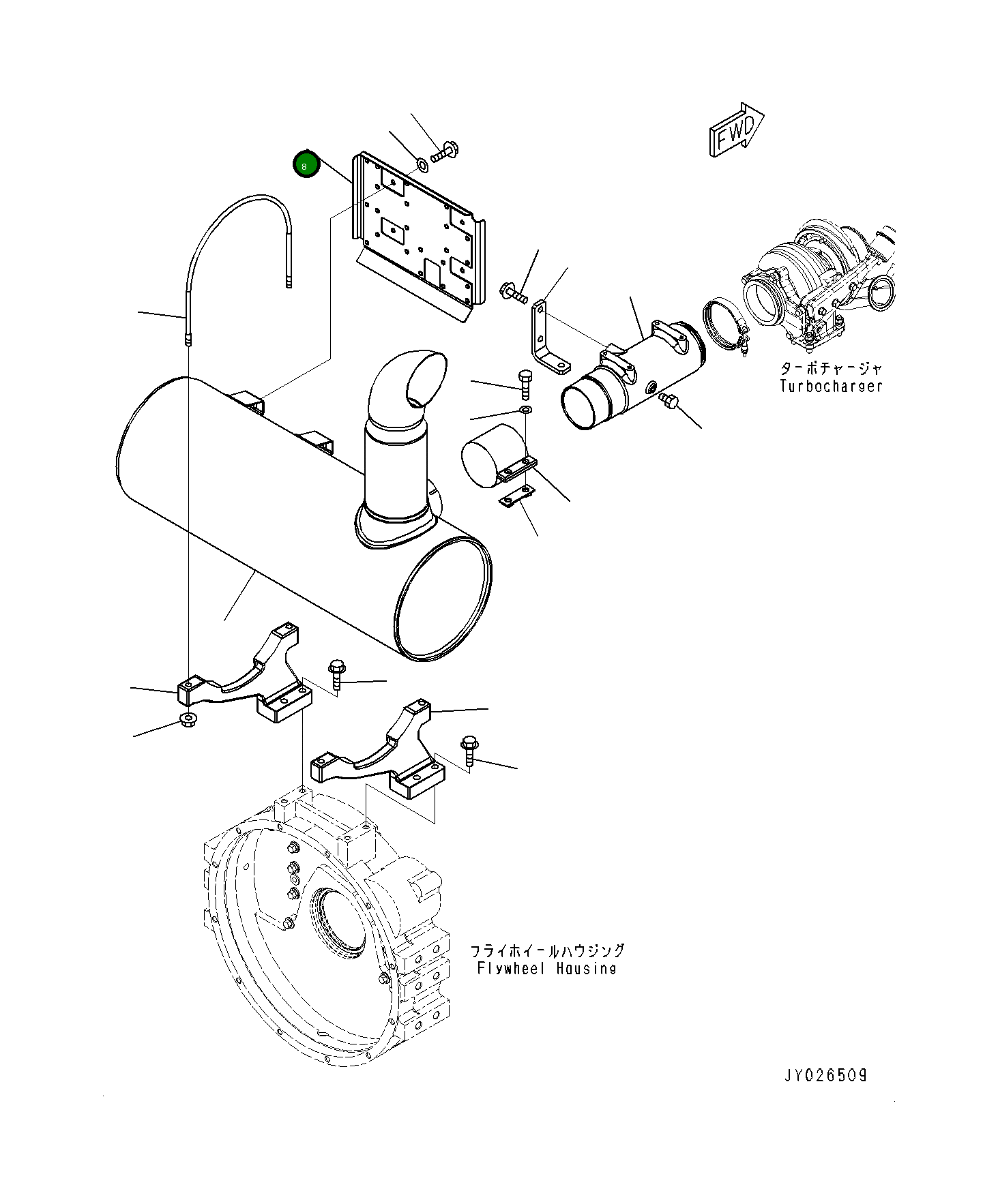 Крышка 6745-11-6240 Komatsu