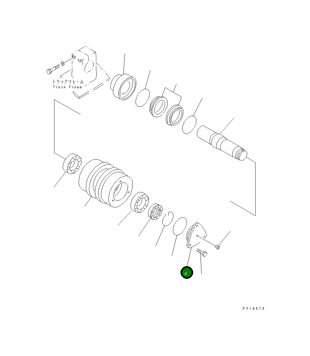 Крышка 20Y-30-15140  Komatsu