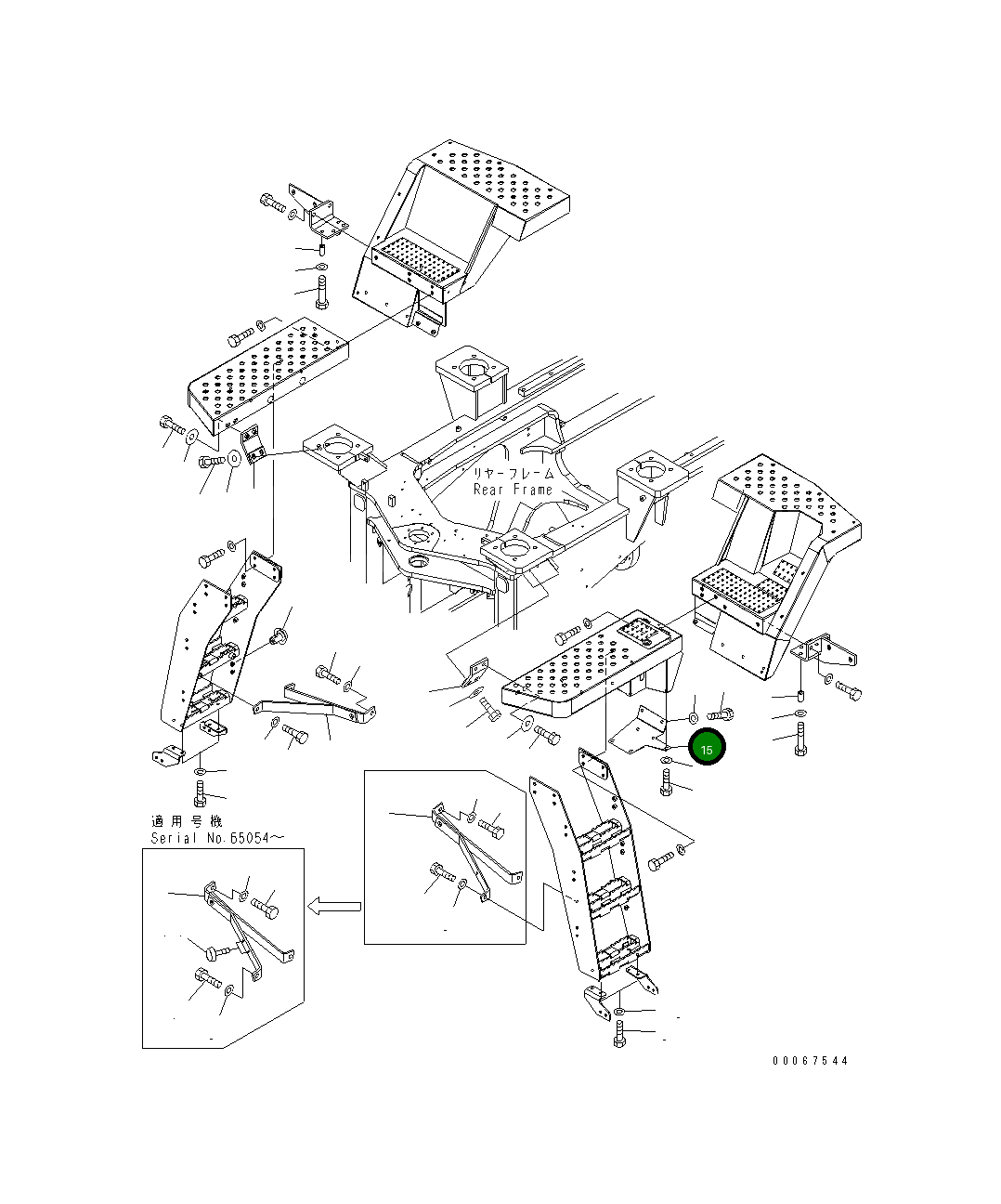 Крышка 424-54-44911 Komatsu