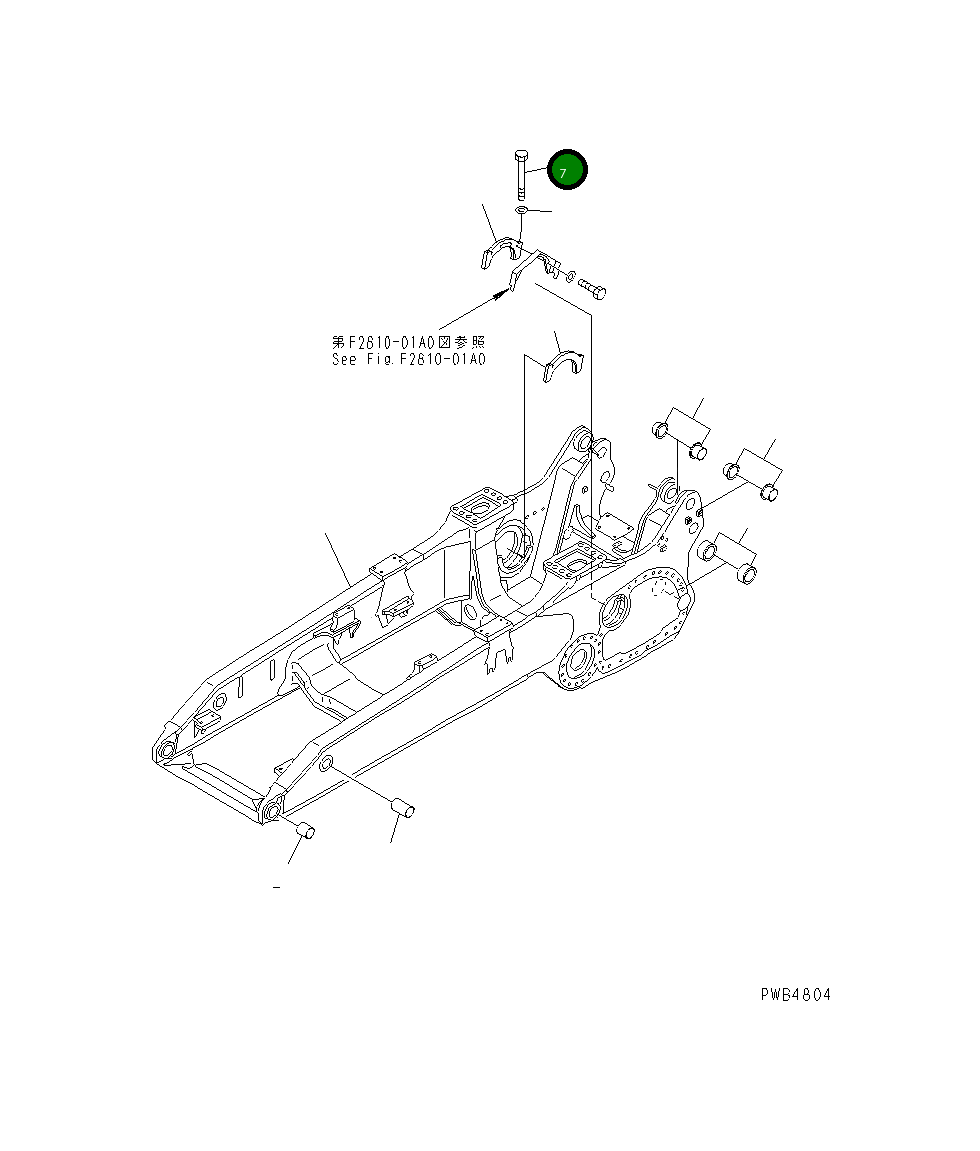 Болт 01011-62485 Komatsu