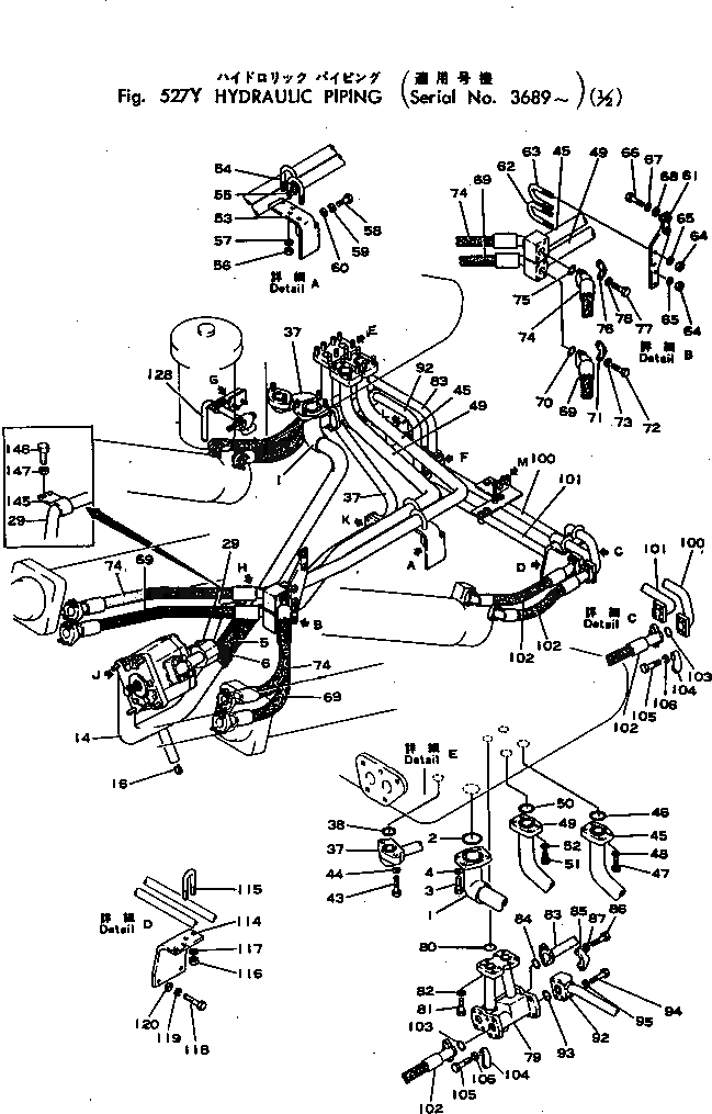 Болт 141-60-36690  Komatsu