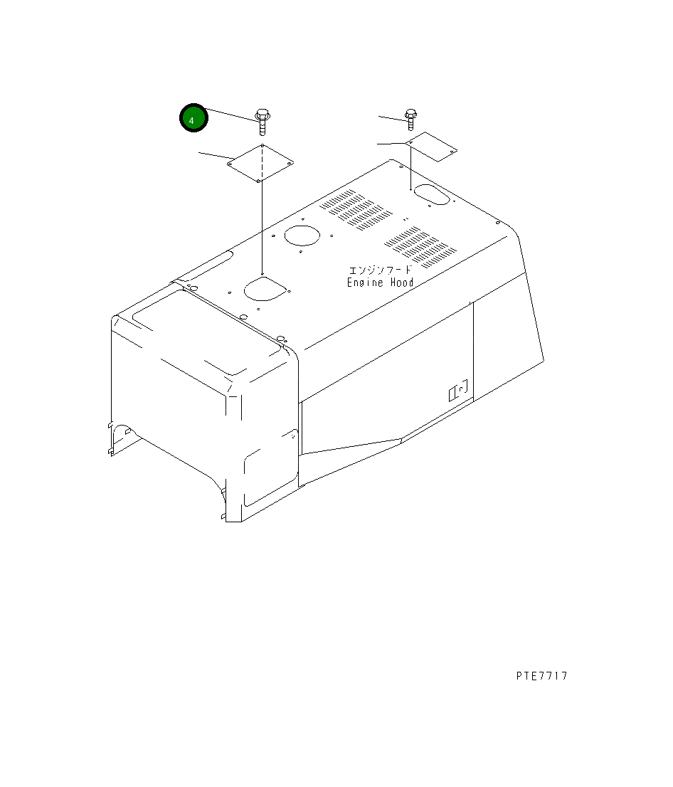 Болт 01435-01120 Komatsu