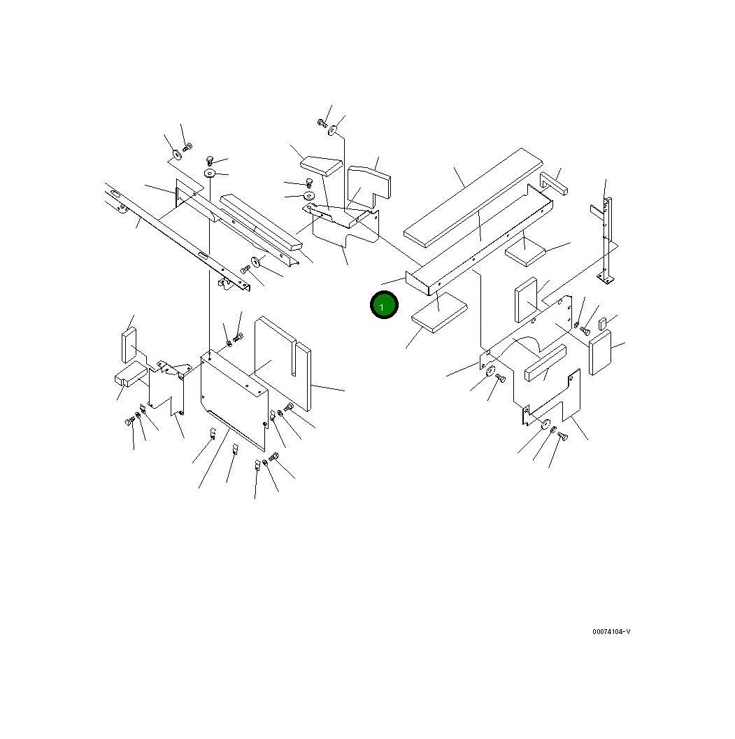 Крышка 208-54-77221  Komatsu
