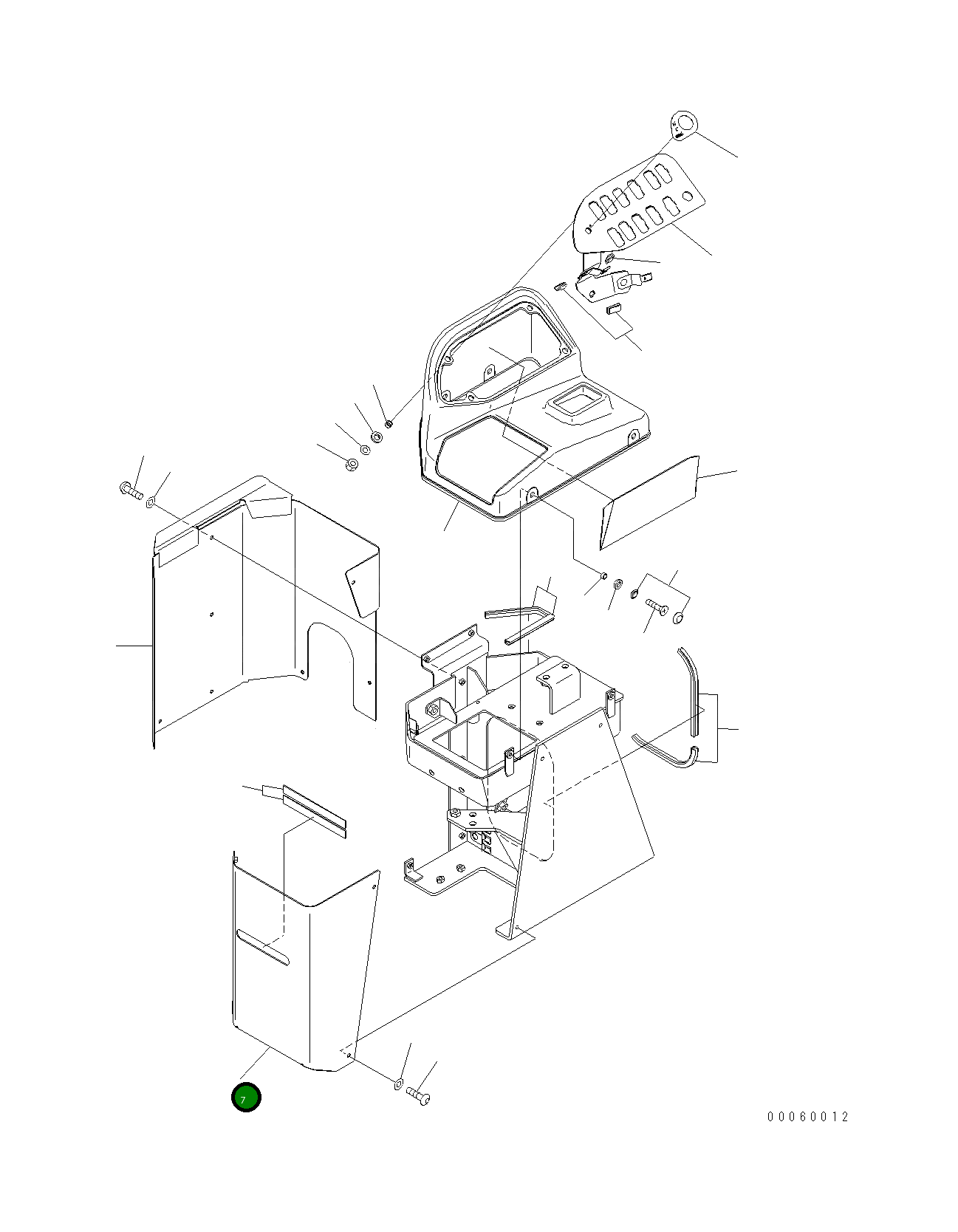 Крышка 423-43-48821 Komatsu