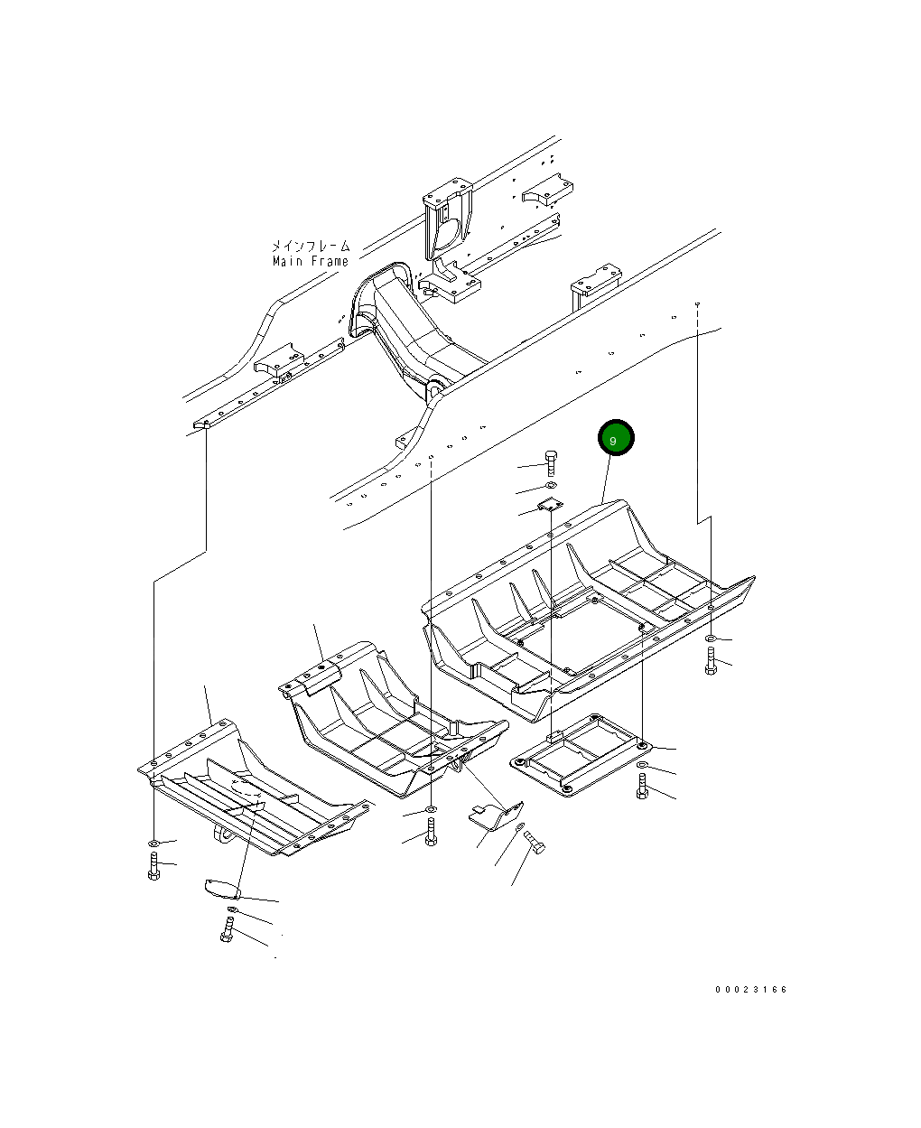 Крышка 154-54-76240 Komatsu